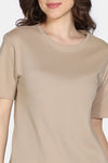 Zivame 2 Mile Fashion Knit Cotton Loungewear Set - Oyster Gray — thumbnail 6